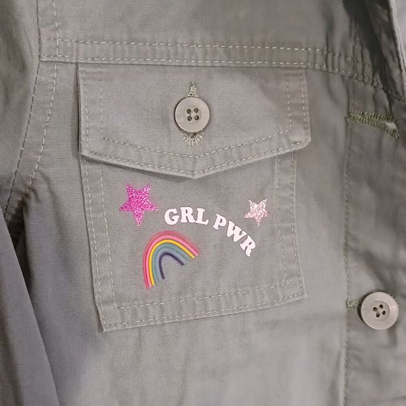 GAP Kids Denim Jacket, Size L (Kids), Lt Green - Picture 3 of 8